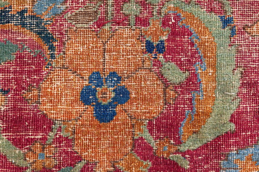 Authentic Persian Isfahan Botanic Handmade Carpet BB8468