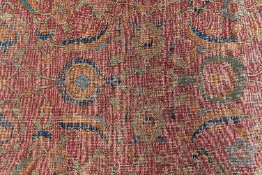 Authentic Persian Isfahan Botanic Handmade Carpet BB8468