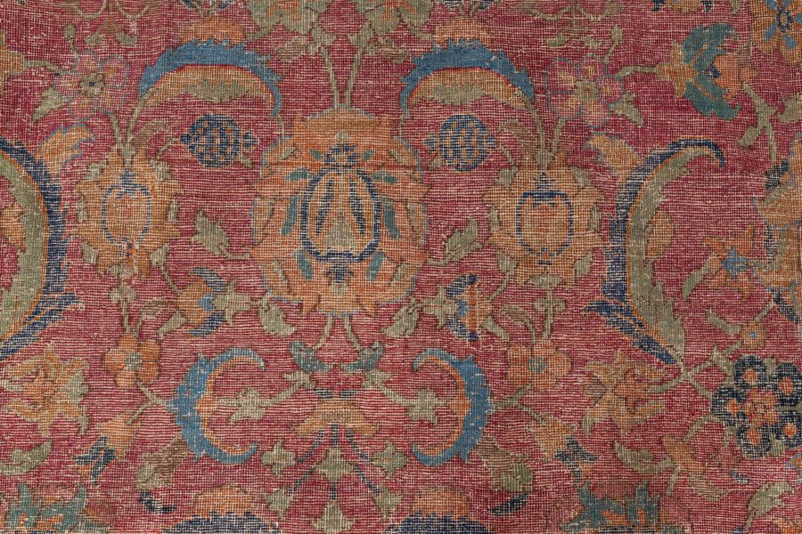 Authentic Persian Isfahan Botanic Handmade Carpet BB8468
