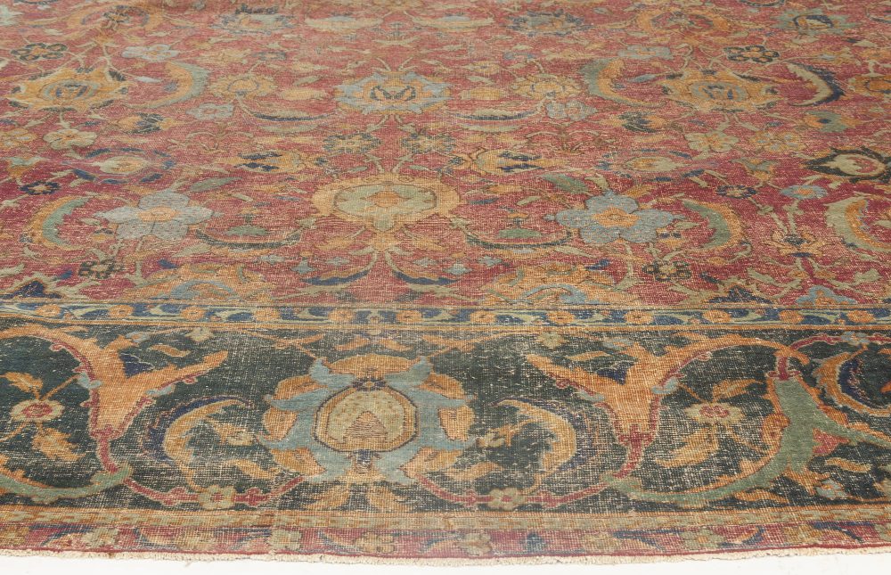 Authentic Persian Isfahan Botanic Handmade Carpet BB6497