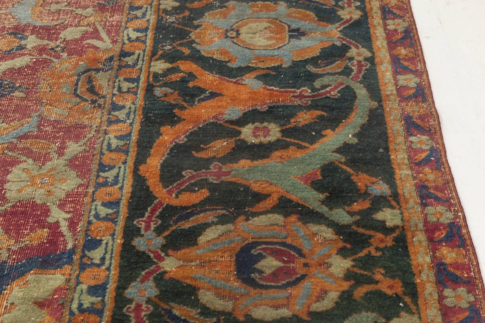 Authentic Persian Isfahan Botanic Handmade Carpet BB6497