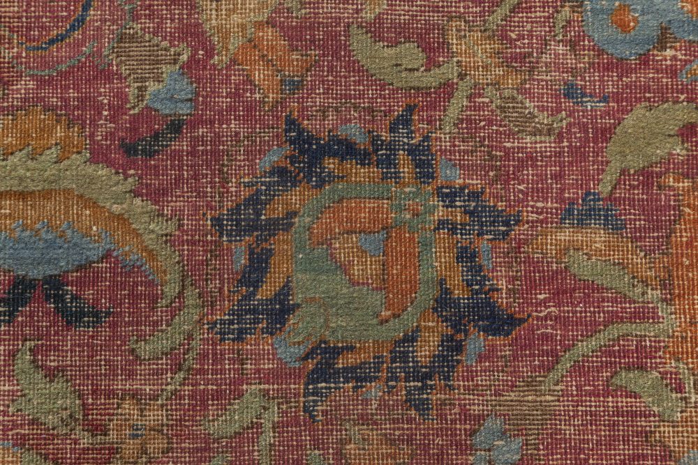 Authentic Persian Isfahan Botanic Handmade Carpet BB6497
