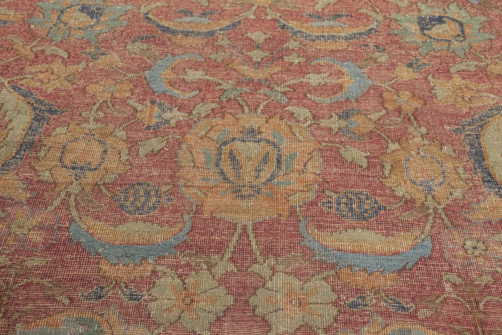 Authentic Persian Isfahan Botanic Handmade Carpet BB6497