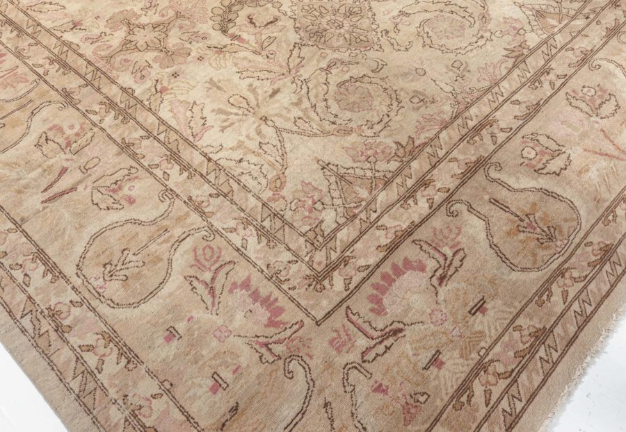 Fine Antique Indian Amritsar Handmade Carpet (Size Adjusted) BB7728