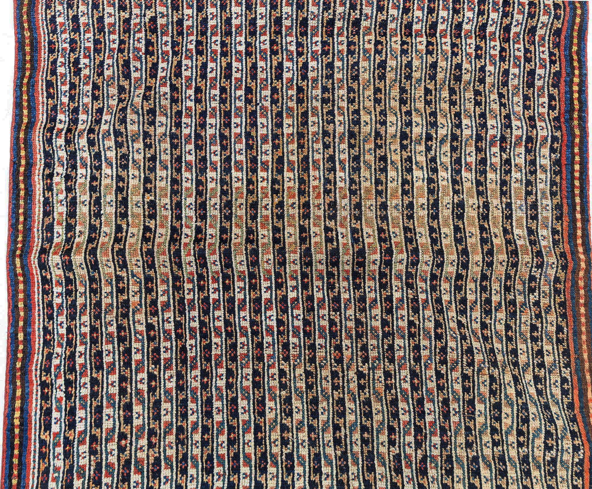 Antique Malayer Persian Allover Floral Warm Tan Hand-Knotted Wool Runner – Circa 1930 BB7024 Antique Malayer Persian Allover Floral Warm Tan Hand-Knotted Wool Runner – Circa 1930 BB7024