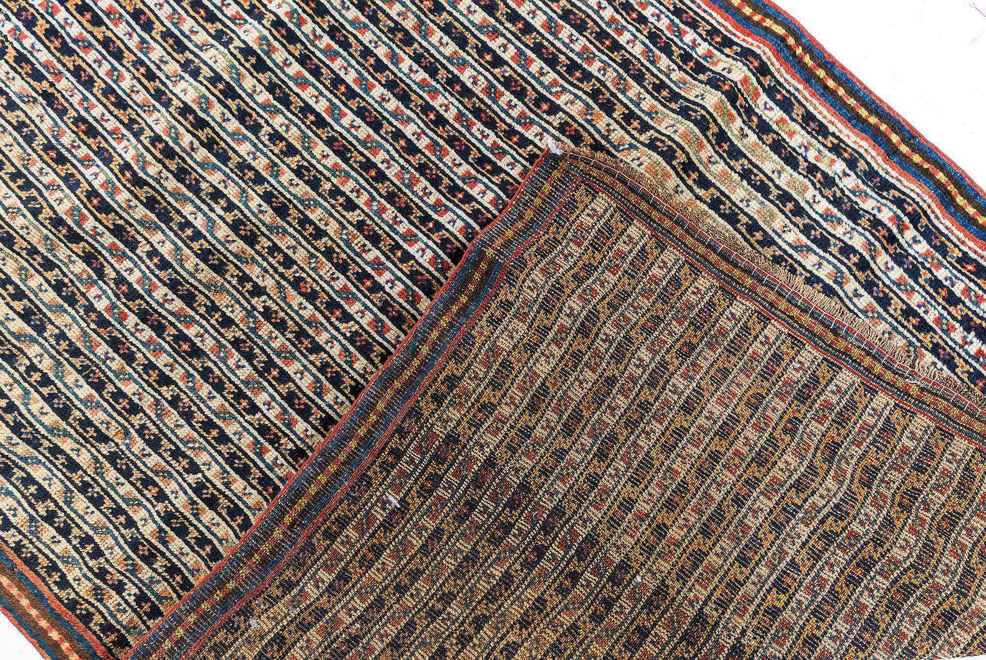 Antique Malayer Persian Allover Floral Warm Tan Hand-Knotted Wool Runner – Circa 1930 BB7024 Antique Malayer Persian Allover Floral Warm Tan Hand-Knotted Wool Runner – Circa 1930 BB7024