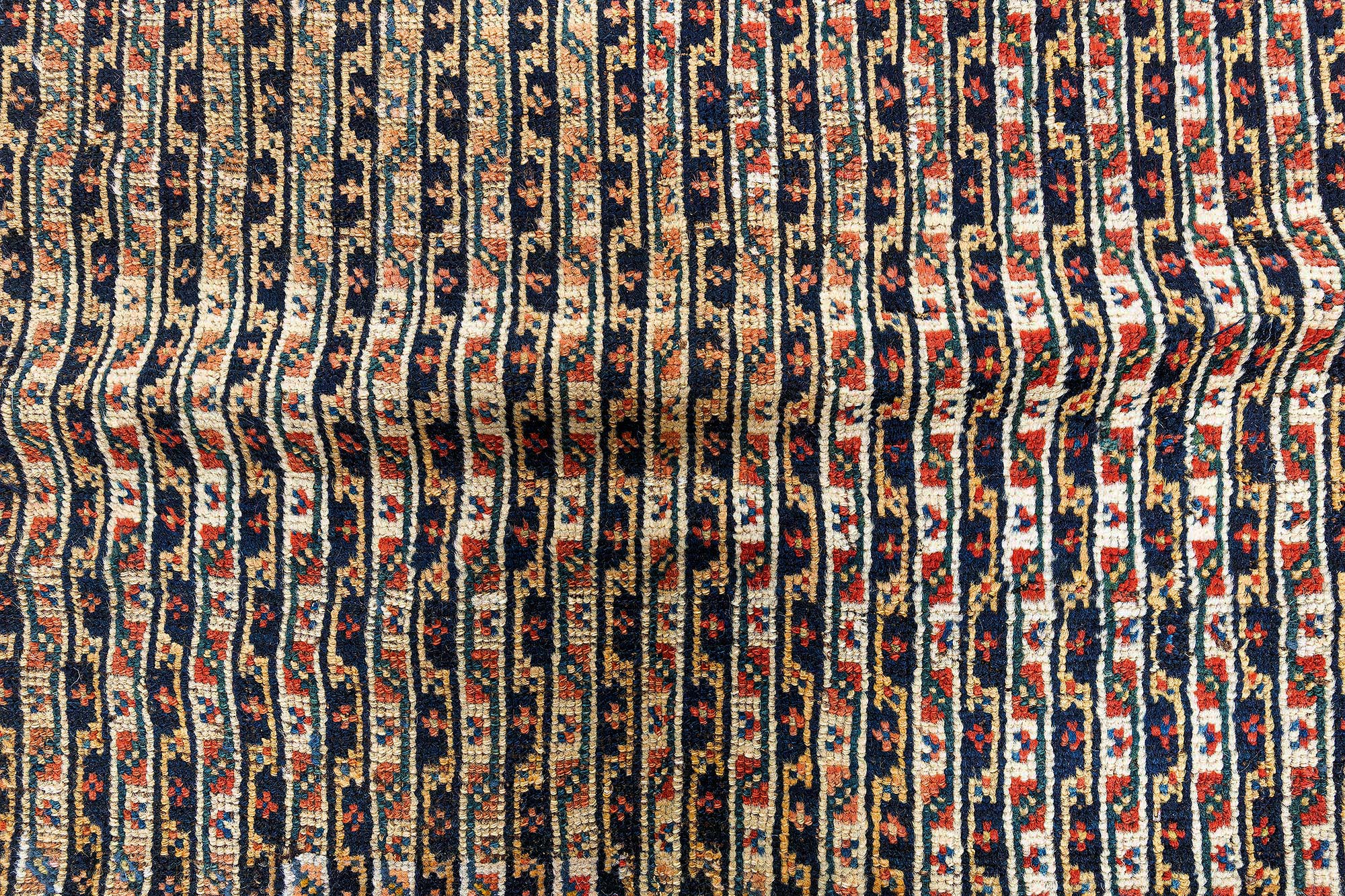 Antique Malayer Persian Allover Floral Warm Tan Hand-Knotted Wool Runner – Circa 1930 BB7024 Antique Malayer Persian Allover Floral Warm Tan Hand-Knotted Wool Runner – Circa 1930 BB7024