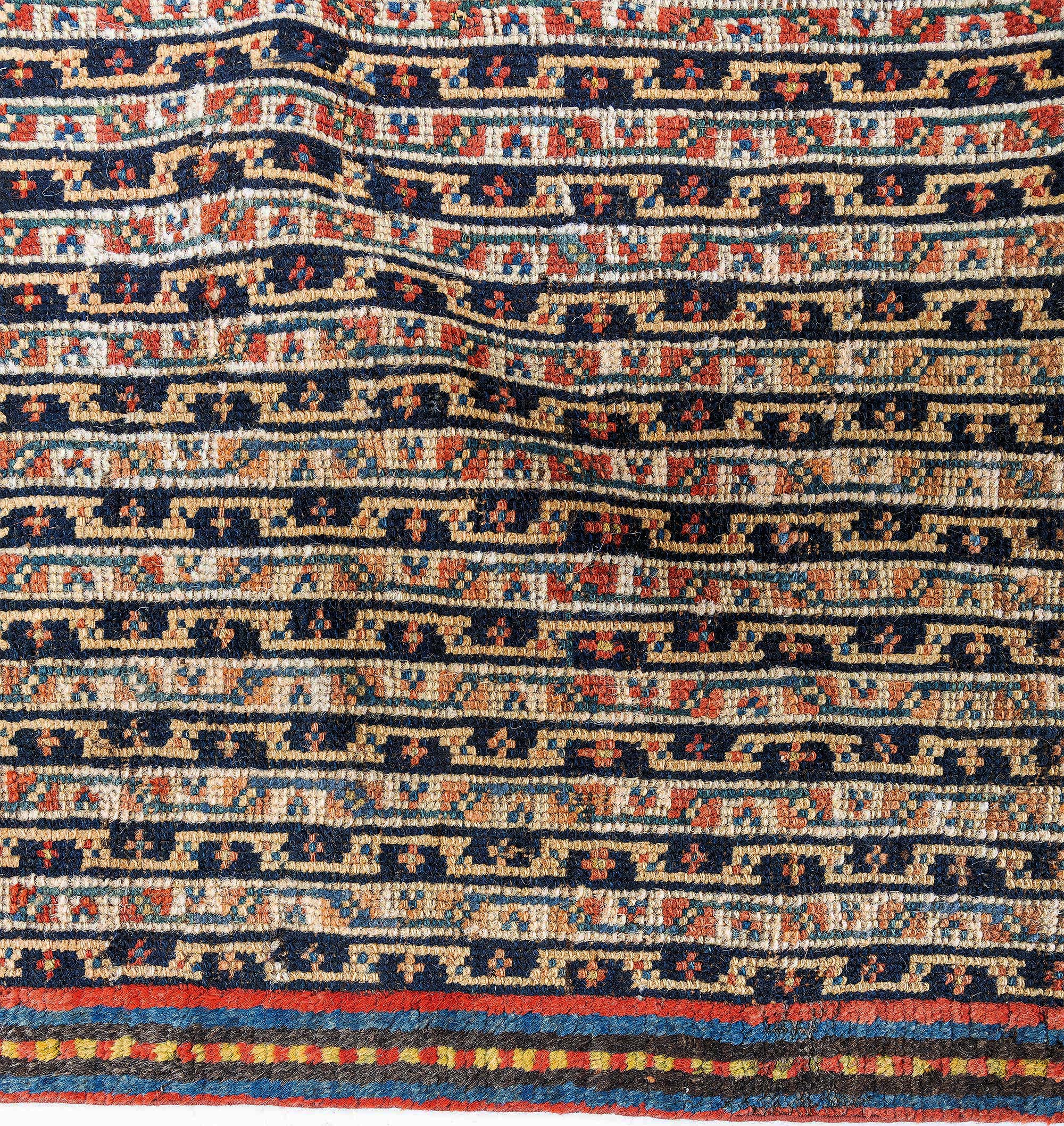 Antique Malayer Persian Allover Floral Warm Tan Hand-Knotted Wool Runner – Circa 1930 BB7024 Antique Malayer Persian Allover Floral Warm Tan Hand-Knotted Wool Runner – Circa 1930 BB7024