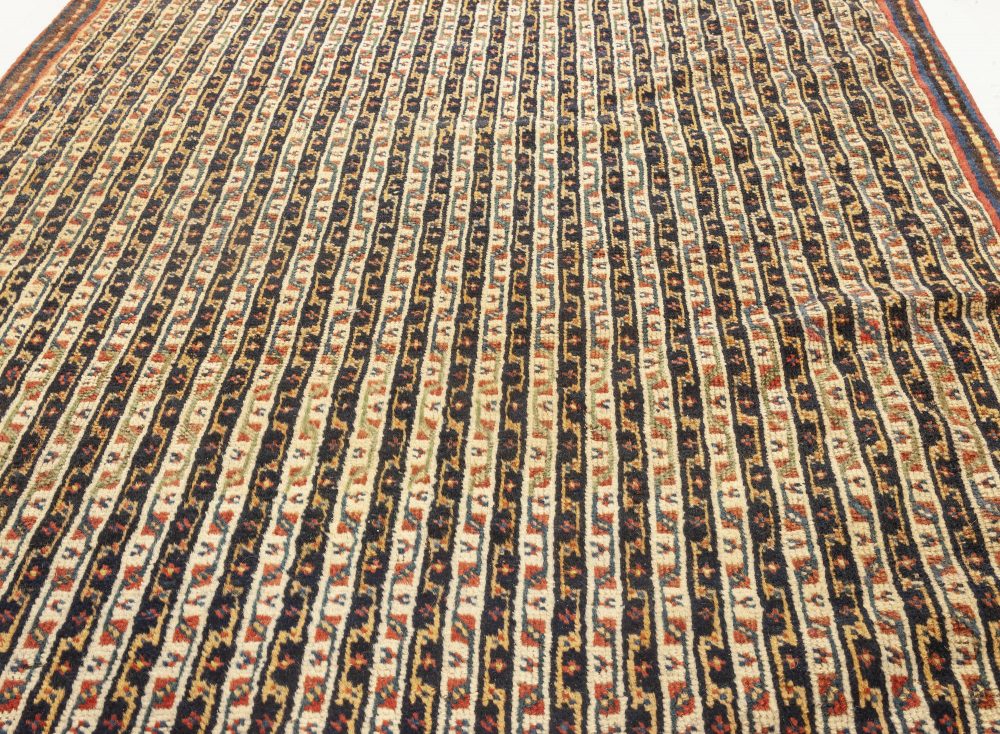 Fine Antique Persian Feraghan Handmade Wool Runner in Beige, Blue, Brown, Red BB7023