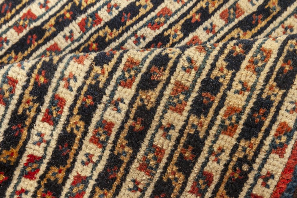 Fine Antique Persian Feraghan Handmade Wool Runner in Beige, Blue, Brown, Red BB7023