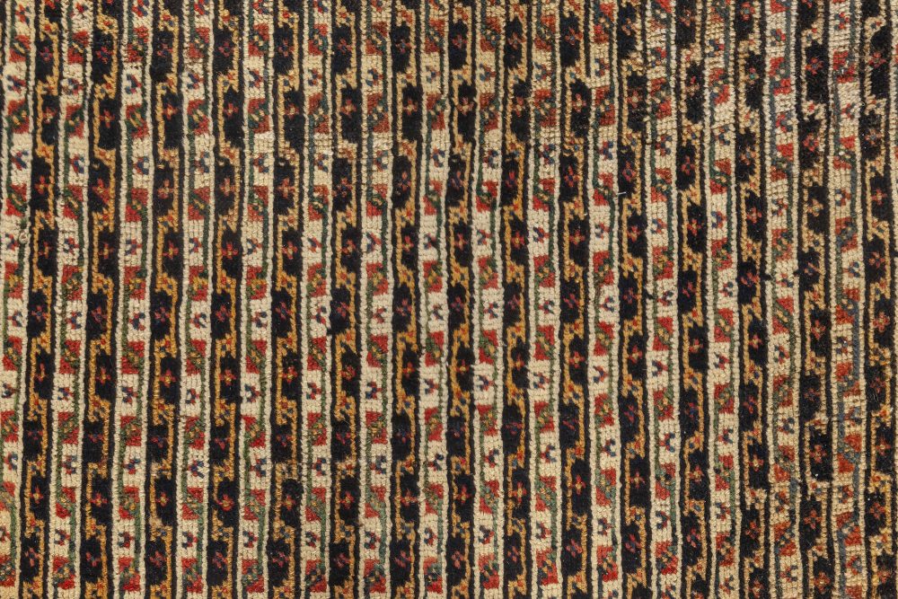 Fine Antique Persian Feraghan Handmade Wool Runner in Beige, Blue, Brown, Red BB7023