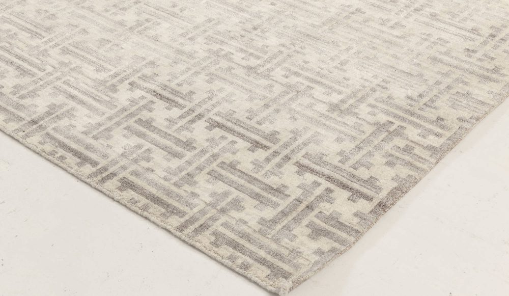 Doris Leslie Blau Collection Contemporary Terra Rug Handmade in Natural Wool N12050