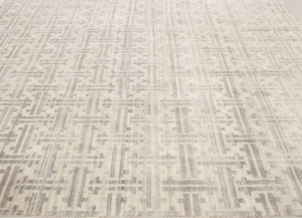 Doris Leslie Blau Collection Contemporary Terra Rug Handmade in Natural Wool N12050