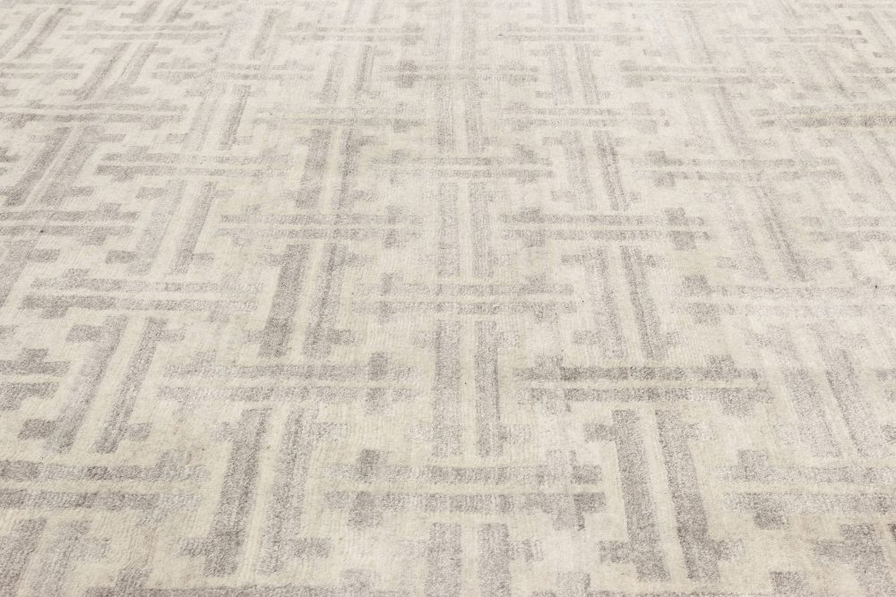 Doris Leslie Blau Collection Contemporary Terra Rug Handmade in Natural Wool N12050