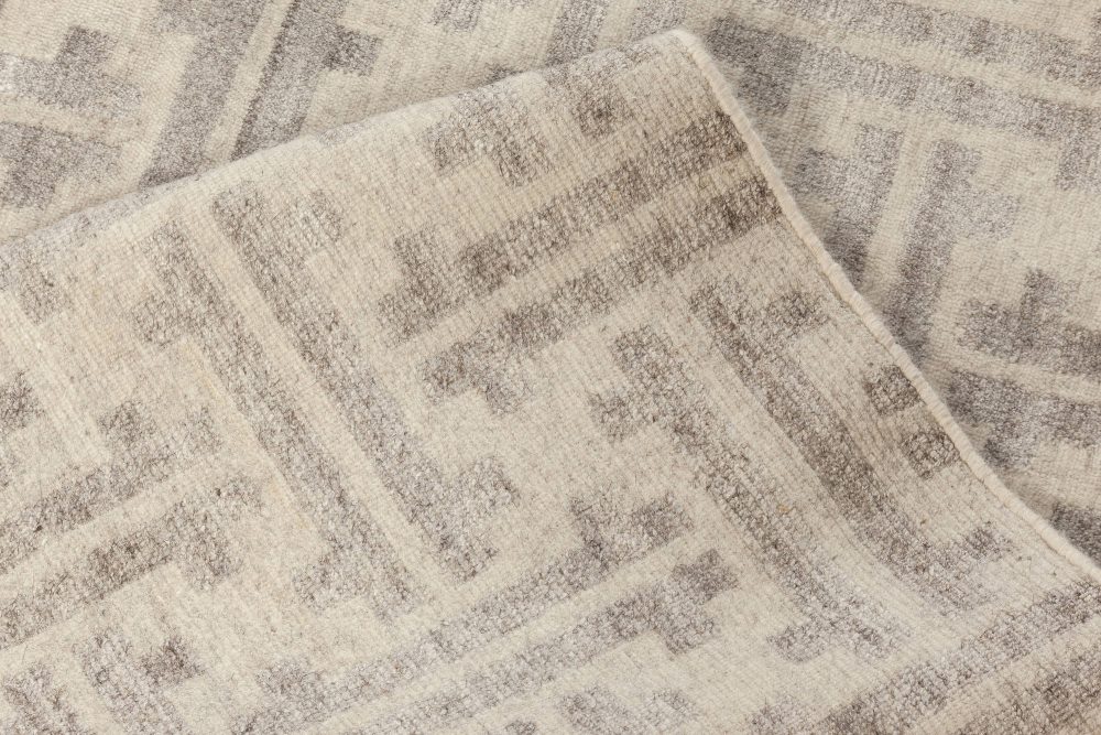 Doris Leslie Blau Collection Contemporary Terra Rug Handmade in Natural Wool N12050