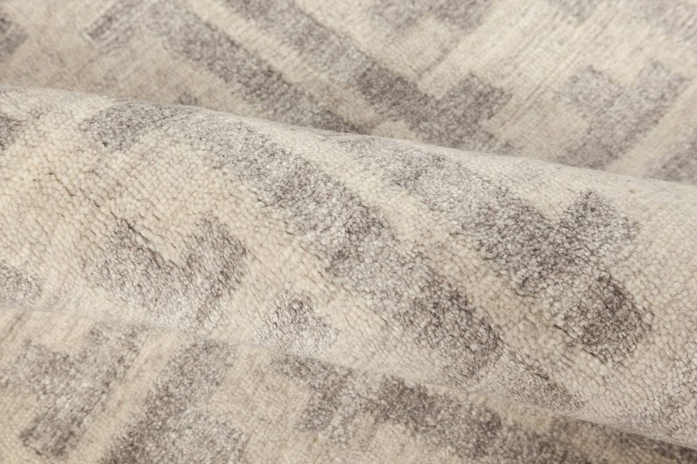 Doris Leslie Blau Collection Contemporary Terra Rug Handmade in Natural Wool N12050