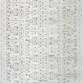 Doris Leslie Blau Collection Swedish Skvattram Style Rug N12060