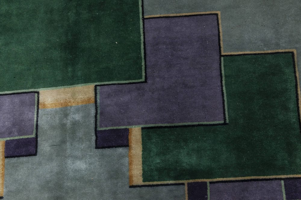 Vintage Chinese Deco rug BB7036
