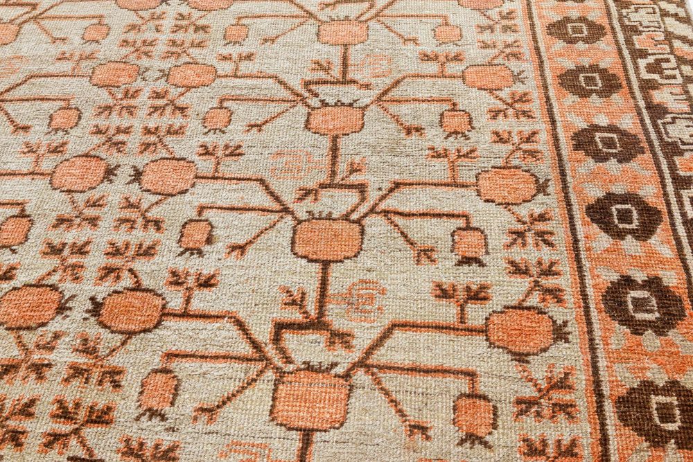 Midcentury Samarkand Handmade Wool Rug BB7044