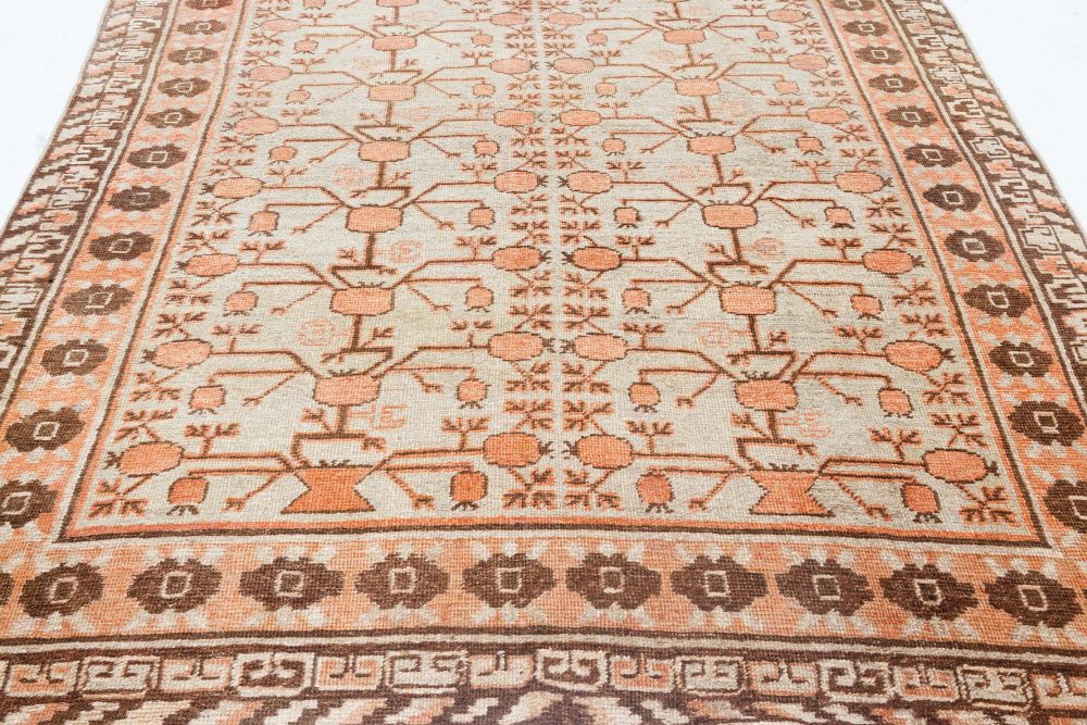 Midcentury Samarkand Handmade Wool Rug BB7044