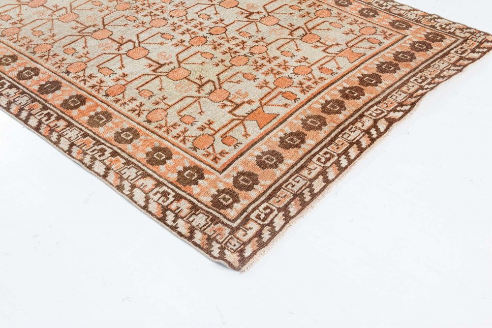 Midcentury Samarkand Handmade Wool Rug BB7044