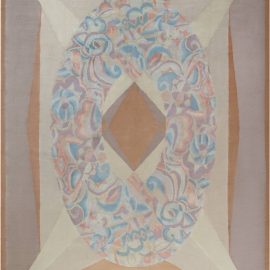 Doris Leslie Blau Collection Modern French Art Deco Style Handmade Wool Rug N12074