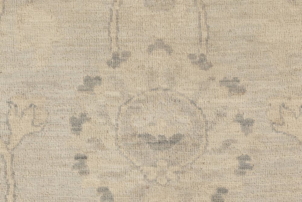 Doris Leslie Blau Collection Traditional Oriental Inspired Beige Gray Wool Rug N12084