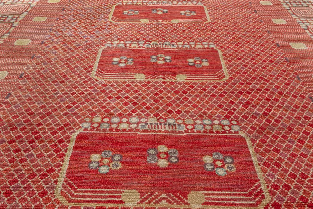 Mid-Century Swedish “Krabban grå” Rug by Barbro Nilsson BB7066