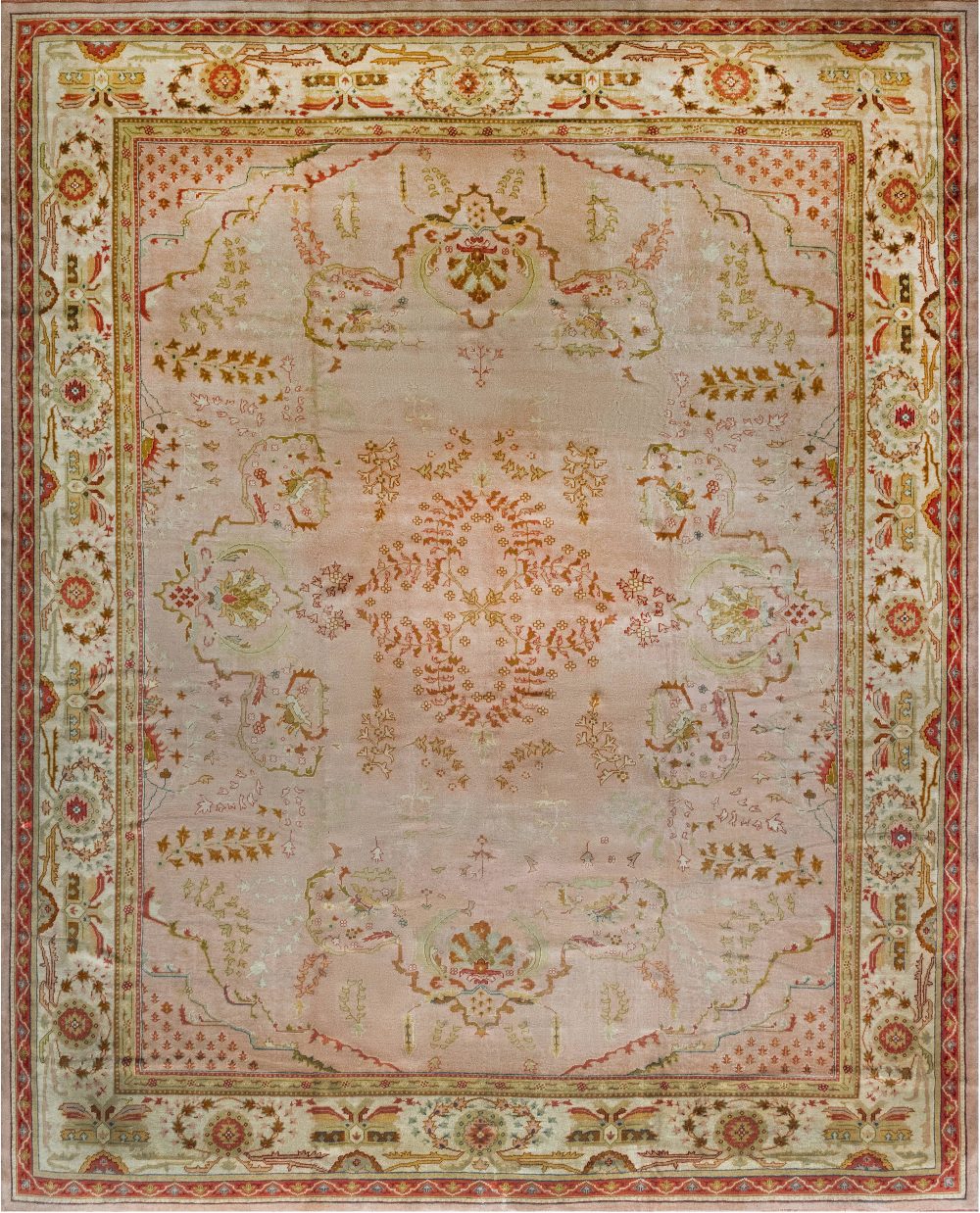 Antique Turkish Oushak Rug 26894