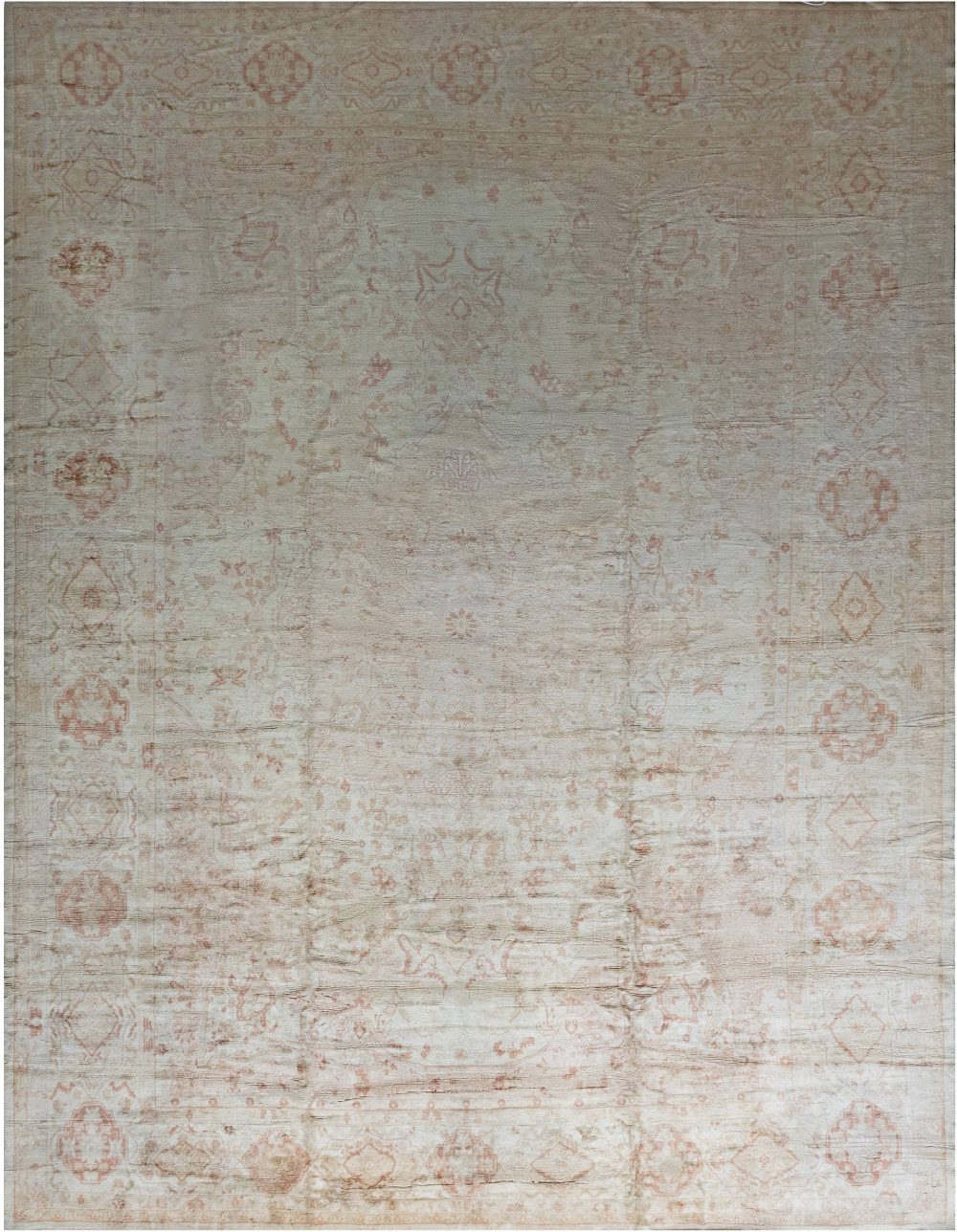 Antique Turkish Oushak Rug RE4748