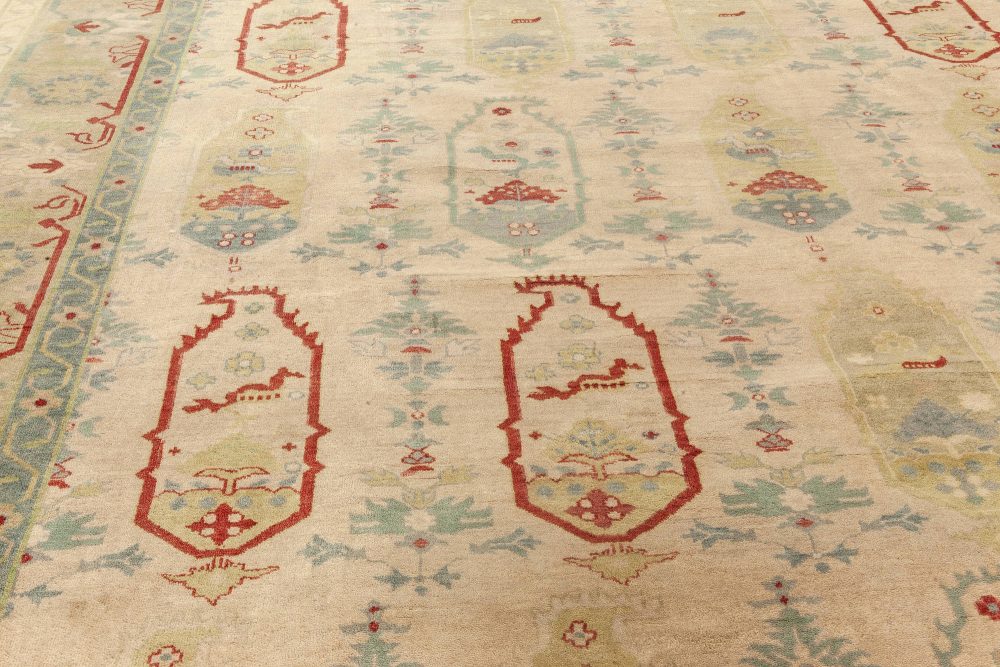 Doris Leslie Blau Collection Traditional Oushak Design Handmade Wool Rug N12086