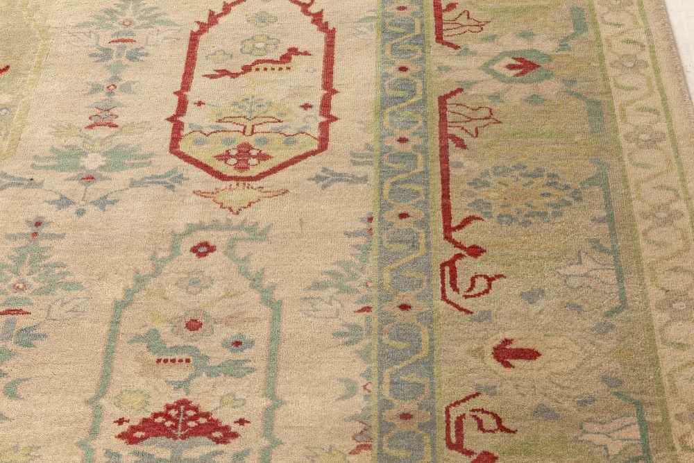 Doris Leslie Blau Collection Traditional Oushak Design Handmade Wool Rug N12086