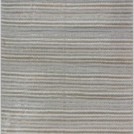 Modern Geometric Zigzag Light Gray Handmade Bamboo Silk Rug “Chicane” N12114