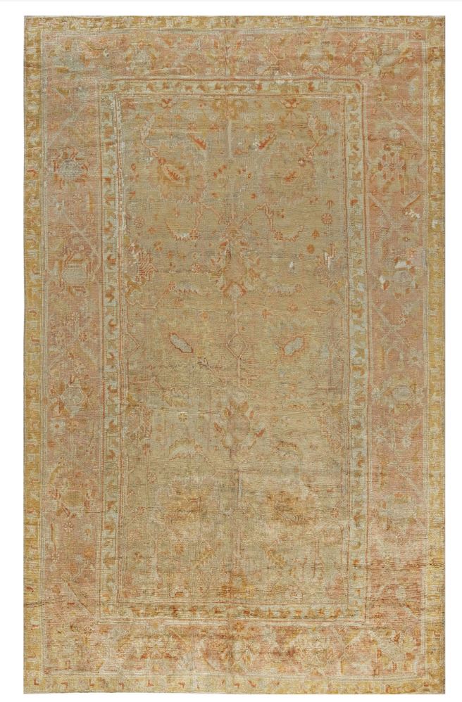 Antique Turkish Oushak Rug BB2508 by DLB
