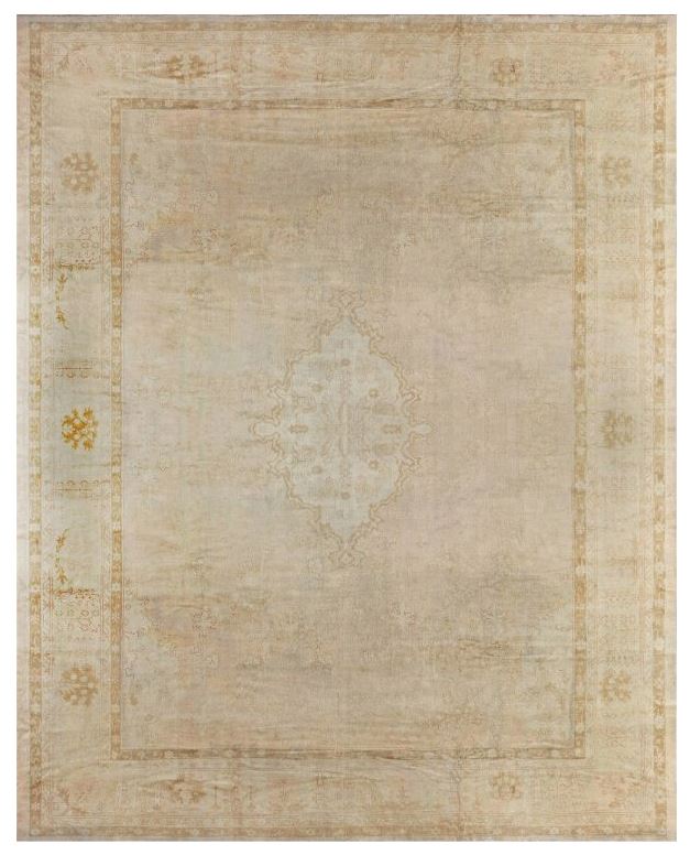 Oversized Antique Turkish Oushak Rug BB3913 by DLB