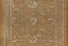 Antique Turkish Oushak Beige, Green, <mark class='searchwp-highlight'>Orange</mark> Hand Knotted Wool Rug, (Size Adjusted) BB7160