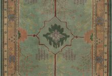 <mark class='searchwp-highlight'>Arts</mark> & Crafts Beige, Green, Purple and Red Handwoven Rug by Gavin Morton BB7211