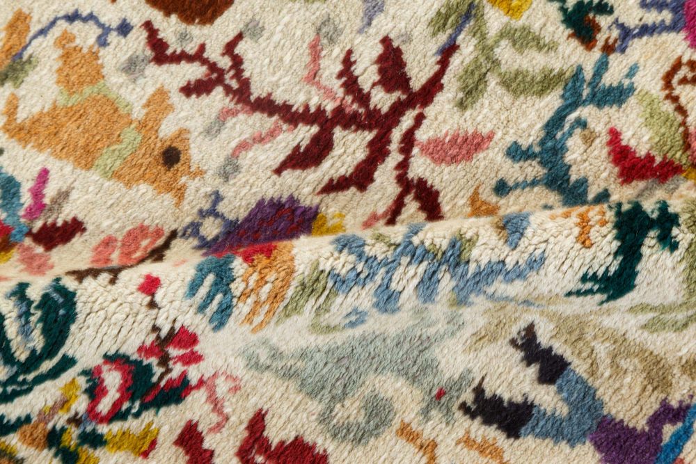 Mid-20th Century Olga Fisch Caceria “The Hunt” Colorful Handmade Wool Carpet BB7164