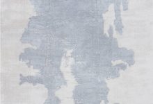 Doris Leslie Blau Collection Abstract Design Beige Gray Handmade <mark class='searchwp-highlight'>Silk</mark> Modern Rug N12117