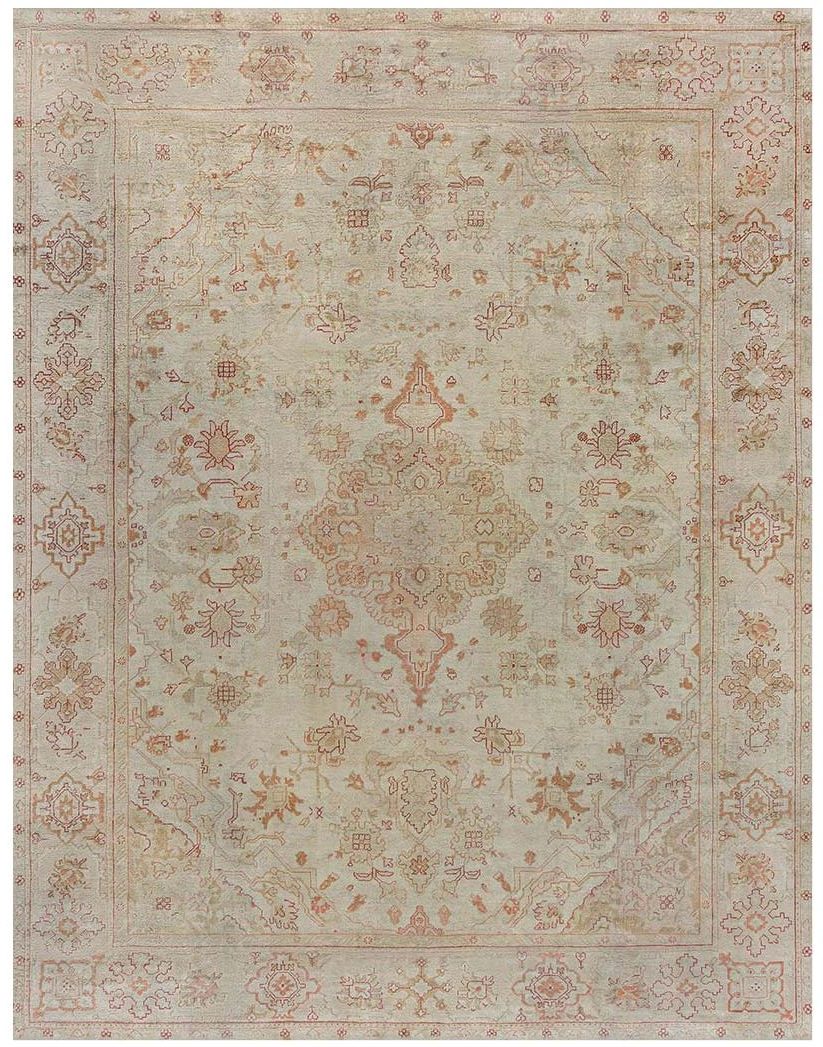 Antique Turkish Oushak Rug BB7349 by DLB