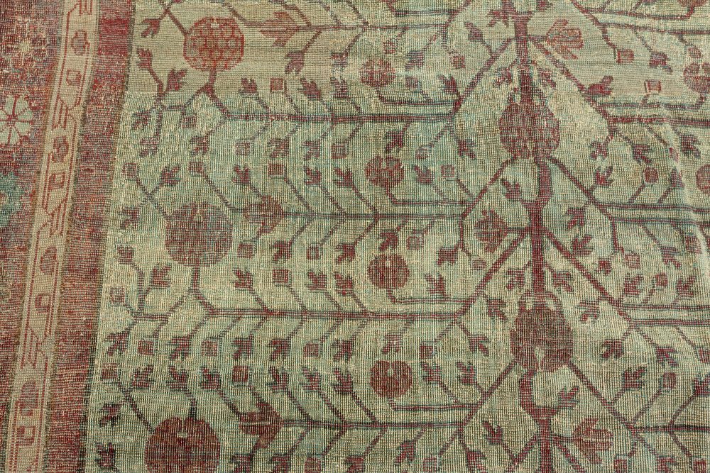 Vintage Silk Samarkand Rug BB7340