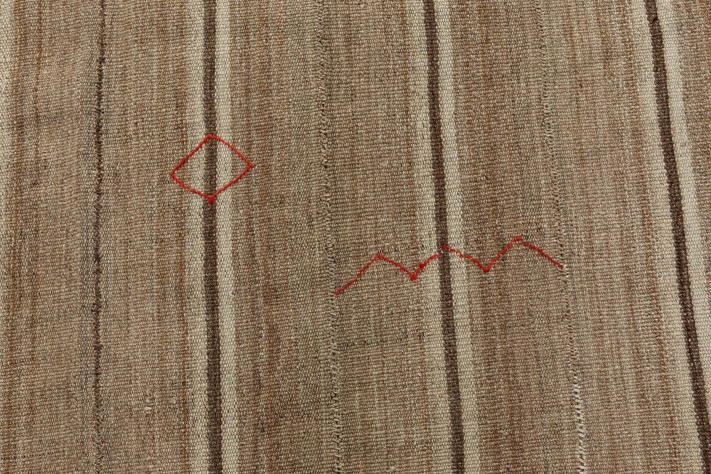 Persian Kilim Rug in Shades of Beige, and Brown BB7300