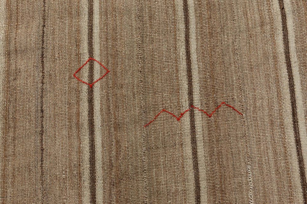 Persian Kilim Rug in Shades of Beige, and Brown BB7300