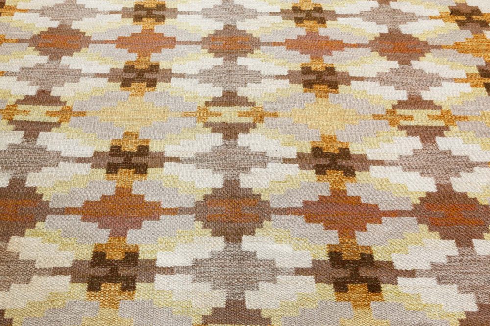 Mid-century Björkered Rölakansmatta by Judith Johansson BB7359