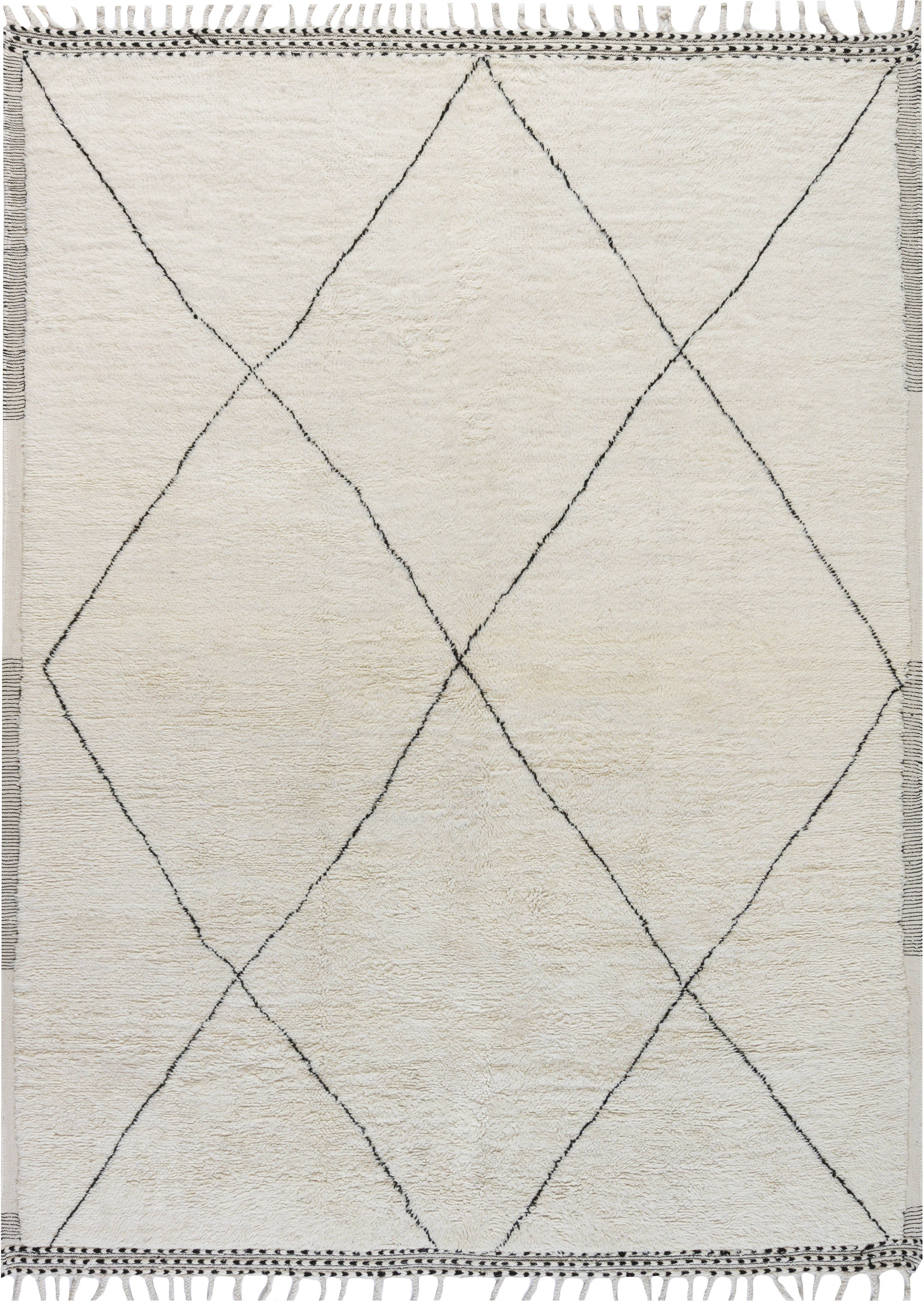 <mark class='searchwp-highlight'>Hand-knotted</mark> Tribal Style Modern Moroccan Wool Area Rug N12128