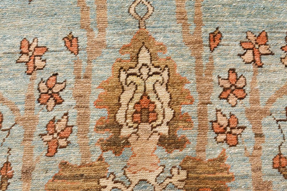 Midcentury Turkish Rug in Beige, Blue, Brown, Green, and Orange BB7367