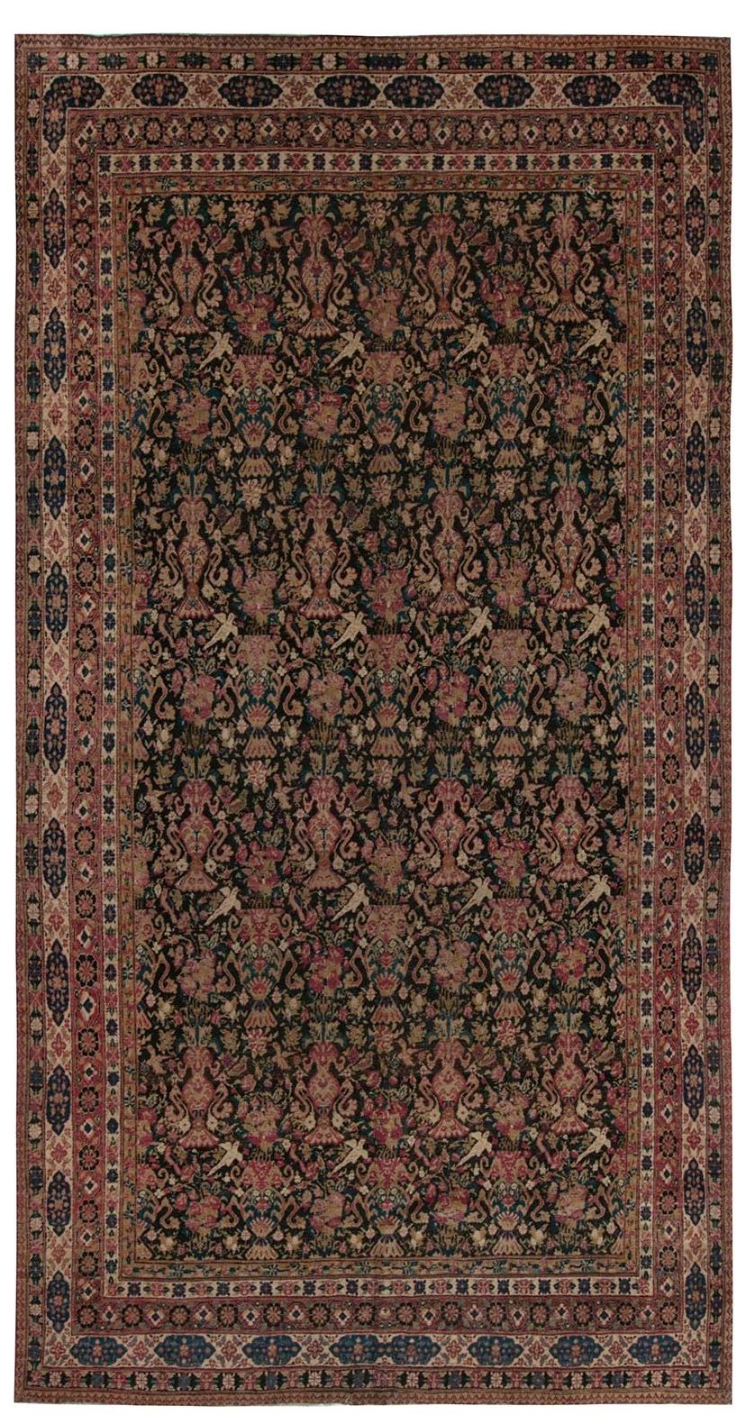 Antique Persian Kirman Carpet BB7463 by DLB