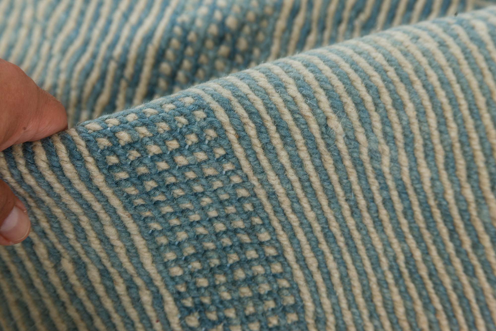 Doris Leslie Blau Collection Custom Flat Weave Blue Moroccan Style ...