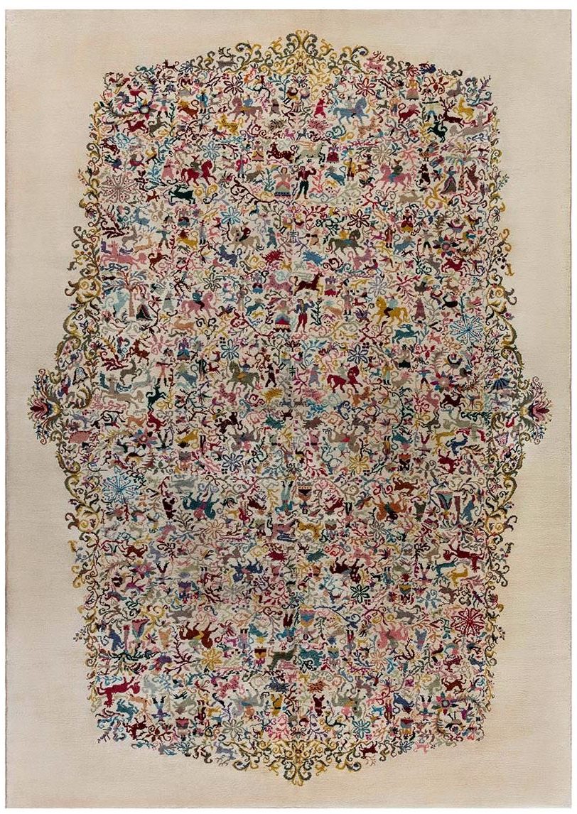 2020-10-30 11_37_36-Mid century Olga Fisch Colorful Carpet Caceria (The Hunt) BB7164 by DLB