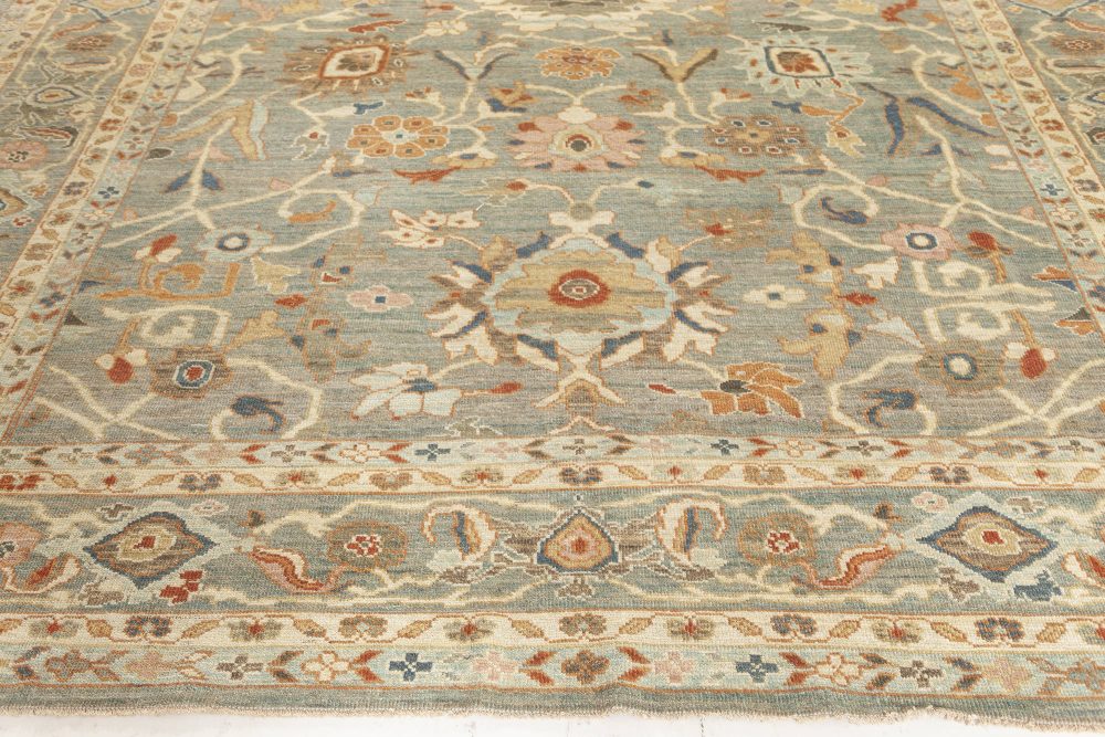 Doris Leslie Blau Collection Sultanabad Inspired Beige, Blue, Brown, Pink Rug N12155